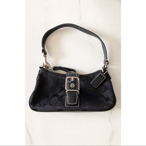 NWOT Coach Signature Black Mini Hobo